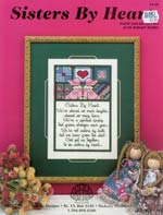 Sister By Heart Cross Stitch