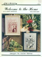 Welcome to the Home Of A Happy Marriage, Welcome Baby Cross Stitch
