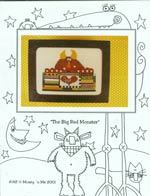 The Big Red Monster Cross Stitch