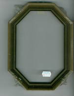 Wood Octagon Frame - Dark Gray Cross Stitch