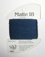 Rainbow Gallery Matte 18 M221 Navy Blue Cross Stitch