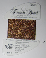 Rainbow Gallery Treasure Braid Petite PB14 Bronze Cross Stitch