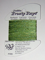 Rainbow Gallery Petite Frosty Rays PY081 Grass Green Gloss Cross Stitch