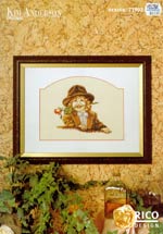 Design 71902 Girl Holding Rose In Mouth Cross Stitch