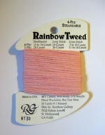 Rainbow Gallery Rainbow Tweed RT30 Baby Pink Cross Stitch