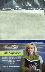 14 count Bible Slipcover, Lite Oatmeal Cross Stitch