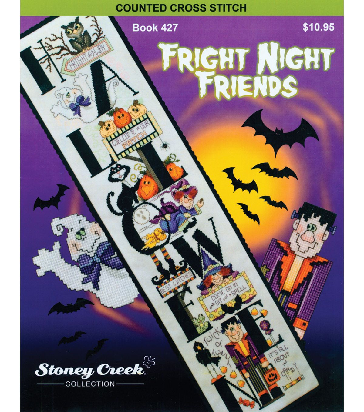 Book 427 Fright Night Friends Cross Stitch