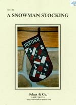 A Snowman Stocking Cross Stitch
