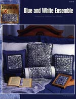 Blue and White Ensemble Cross Stitch