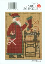 The Prairie Schooler 2006 Santa Card Cross Stitch