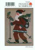 The Prairie Schooler 2010 Santa Card Cross Stitch