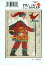 The Prairie Schooler 2011 Santa Card Cross Stitch