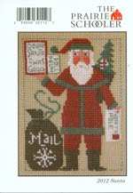 The Prairie Schooler 2012 Santa Card Cross Stitch