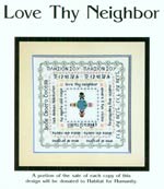 Love Thy Neighbor Cross Stitch