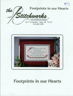 Footprints in our Hearts Cross Stitch
