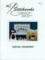 Vested Snowmen Cross Stitch