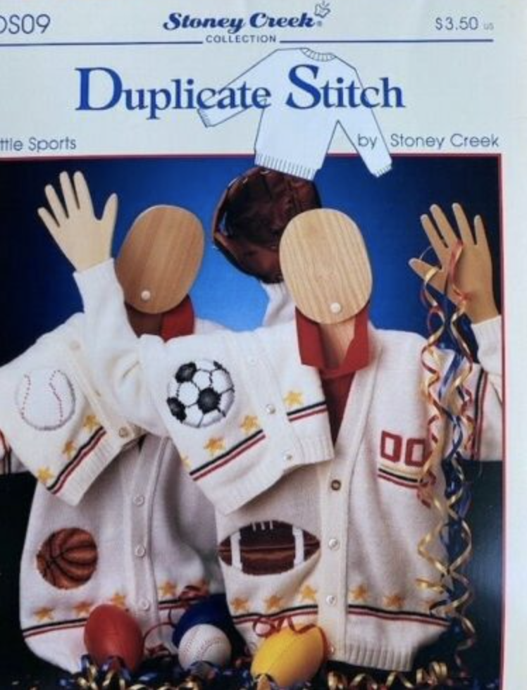 Duplicate Stitch Little Sports Cross Stitch