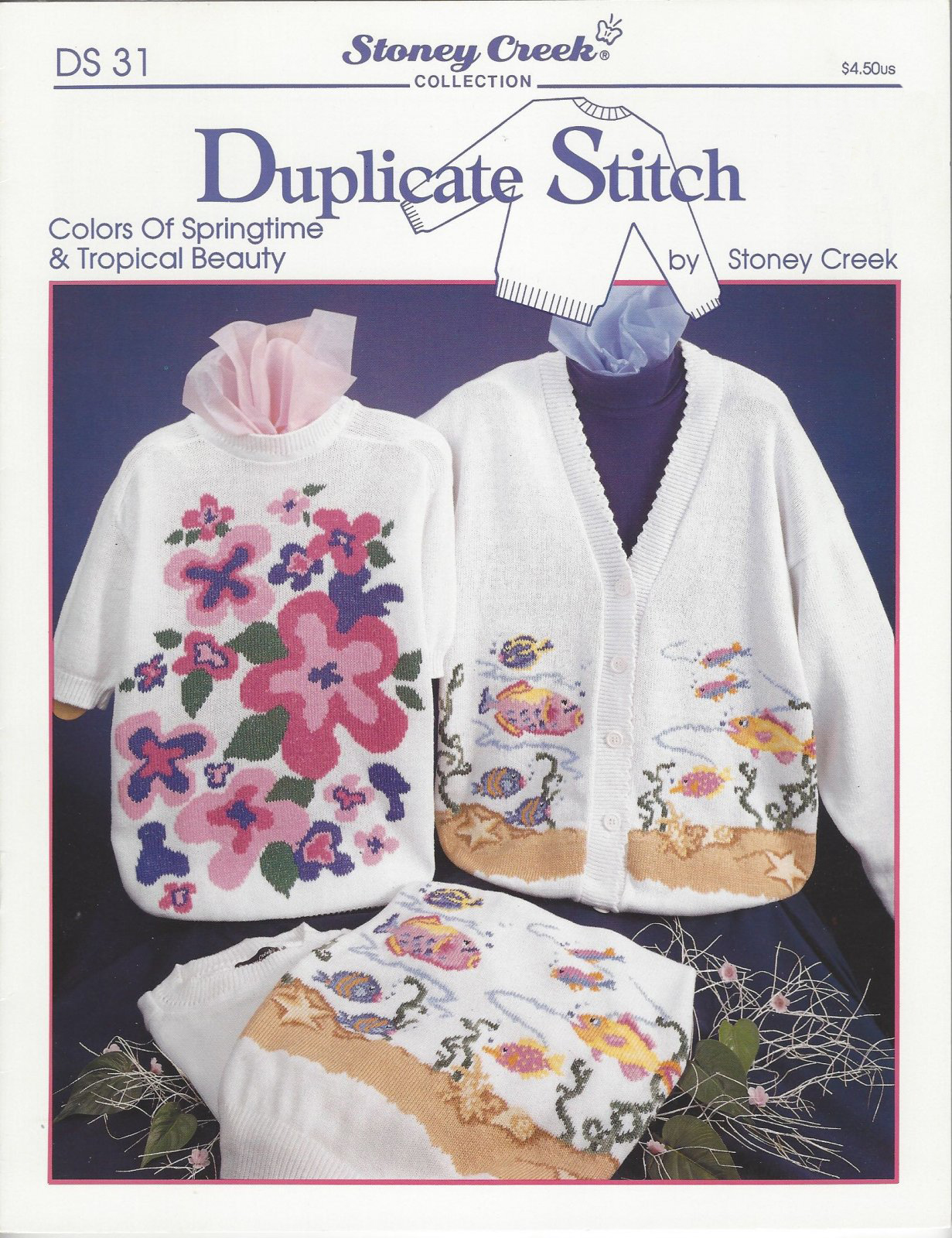 Duplicate Stitch Colors of Springtime and Tropical Beauty Cross Stitch
