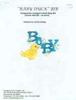 Baby Duck Bib Cross Stitch