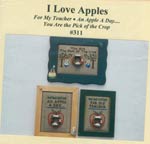 I Love Apples Cross Stitch
