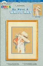 He Wore A White Hat Cross Stitch