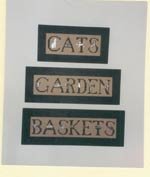 Charmed Cats, Baskets, Garden Cross Stitch