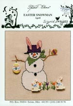 Easter Snowman - April Cross Stitch