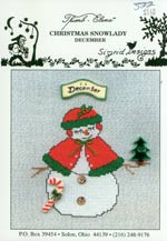 Christmas Snowlady - December Cross Stitch